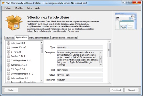 Des applications additionnelles pour votre A-200