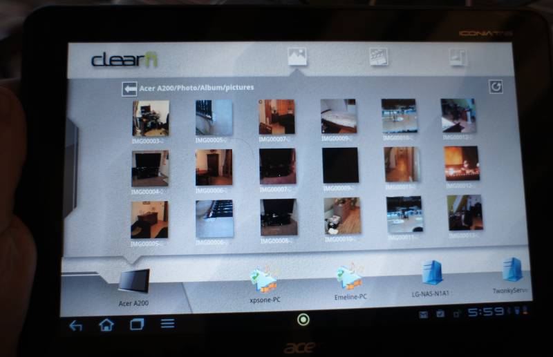 L'application Acer A200 ClearFi, déception au bout du chemin