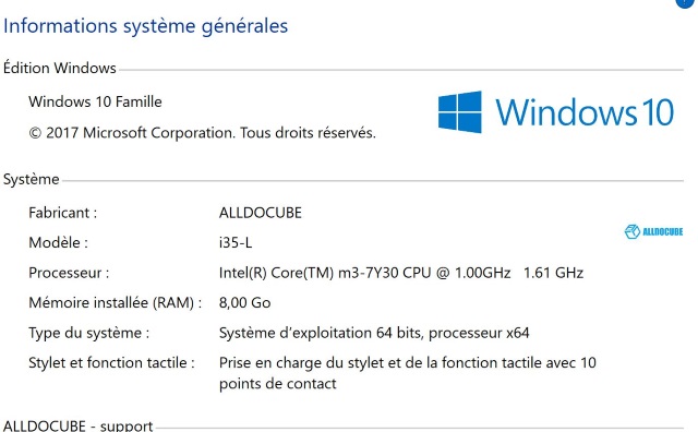 Windows 10 activé passable en français