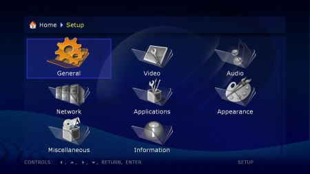 Le menu configuration