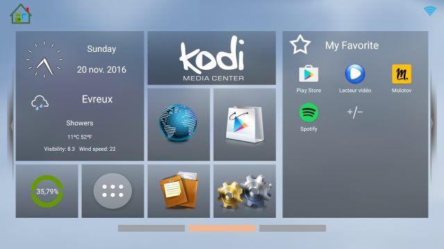 L'interface Mediabox