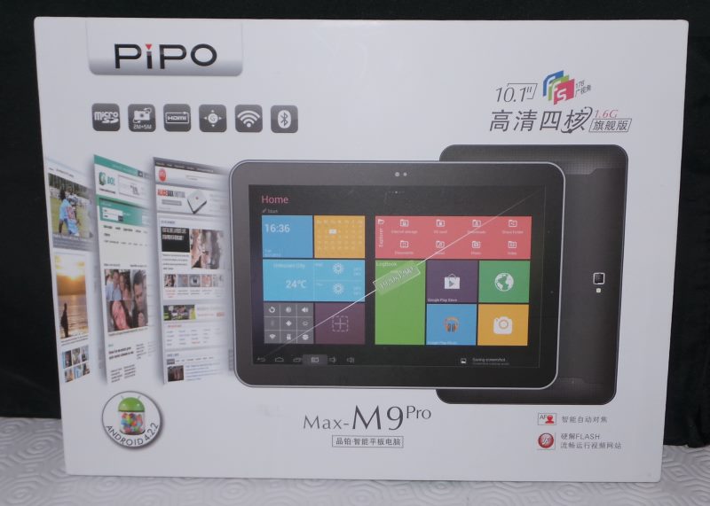L'emballage de la PIPO Max-M9pro
