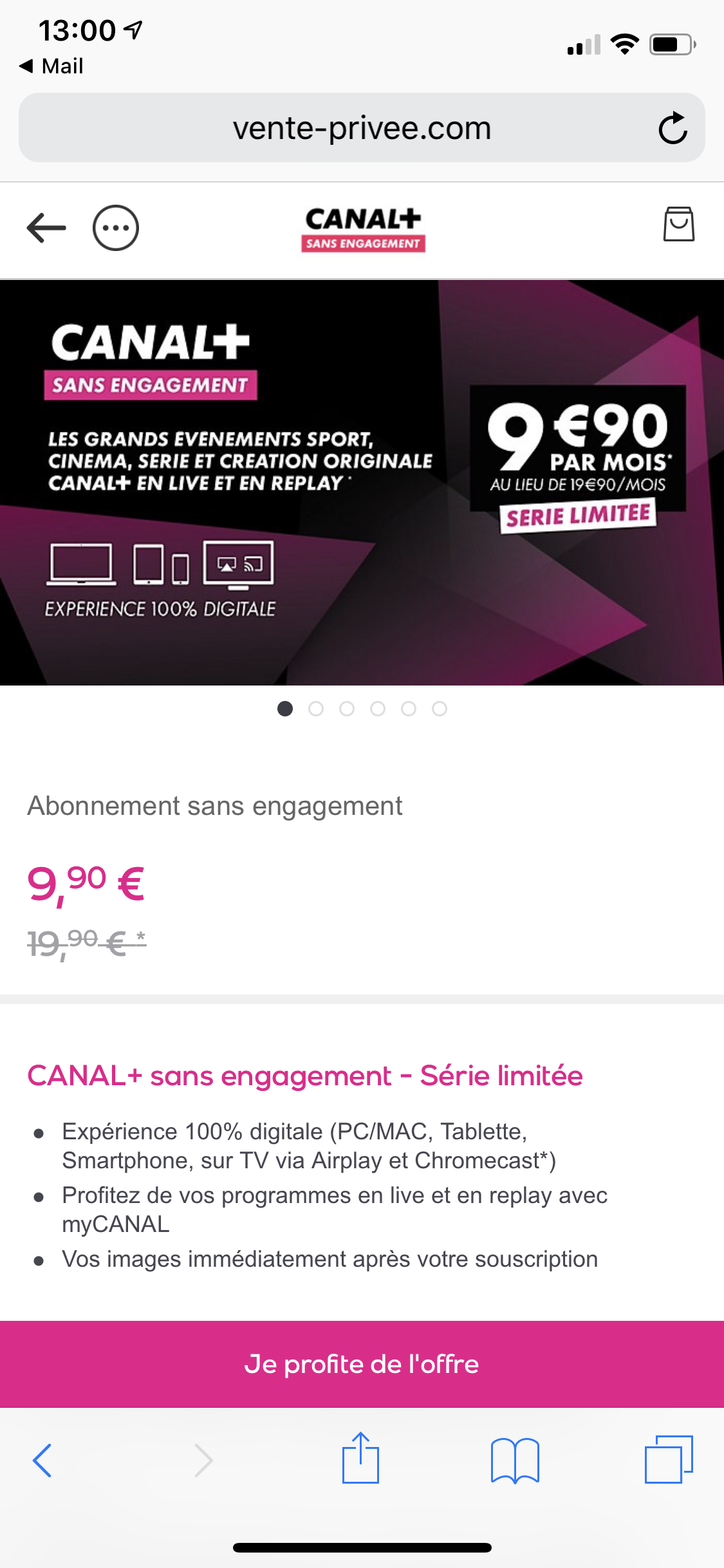 Canal Plus abonnement digital via My Canal Compatible AndroidTV et