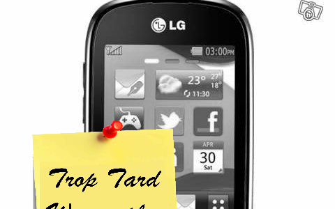 Offrez vous un téléphone tactile LG pour 9 € (EGO (...)