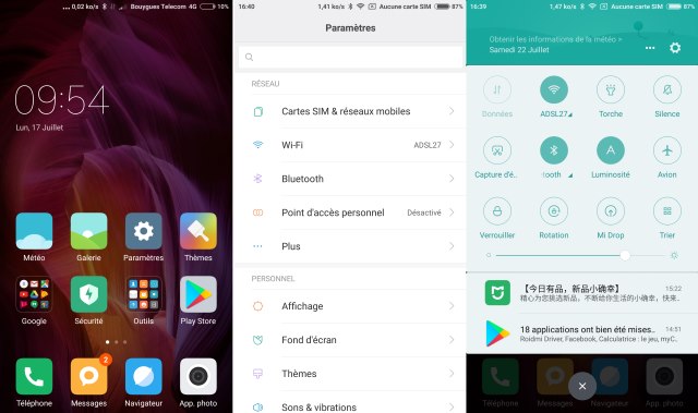 L'interface MIUI 8