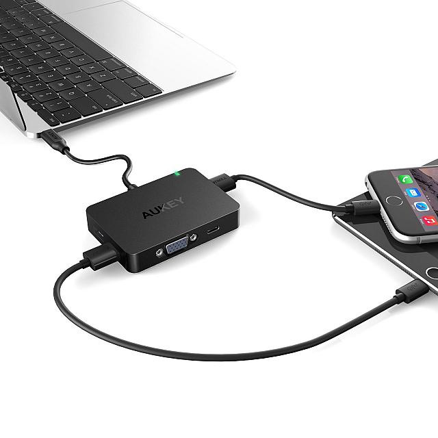 22€49 le hub USB-C avec VGA