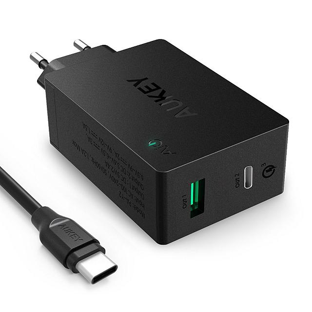 14€99 après réduction le chargeur Quick Charge avec port USB-C