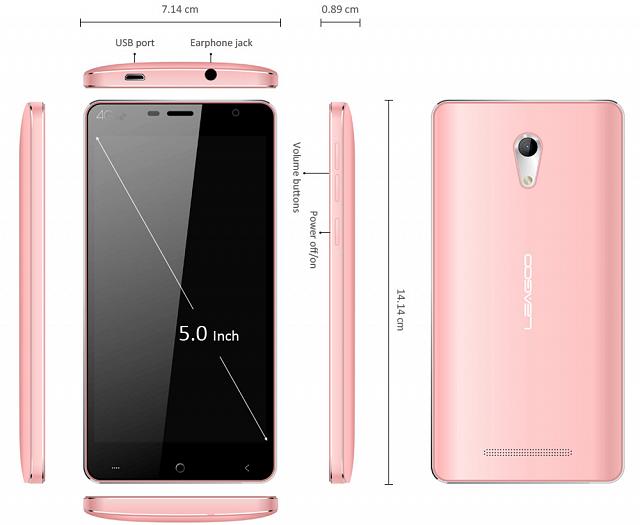 Le Leagoo L4 version rose