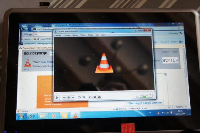 La lecture vidéo passe par des lecteurs standards type VLC