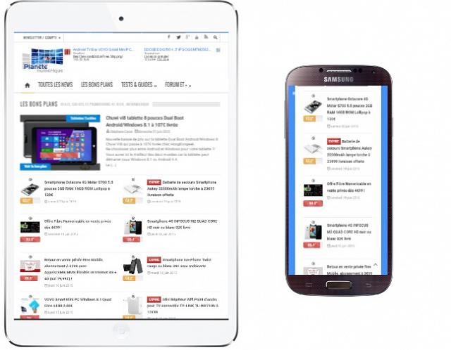 Les versions mobiles sont automatiques