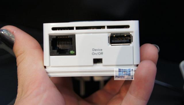 Le module récepteur : Réseau + Audio/partage USB et un interrupteur
