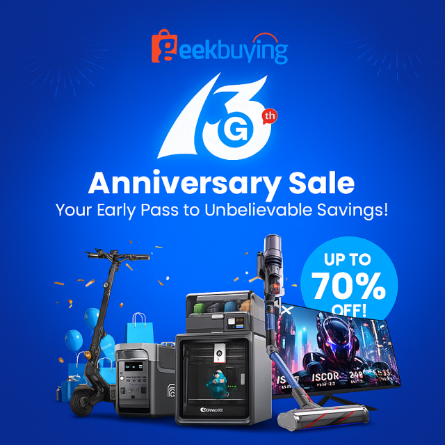 Evenement Anniversaire Geekbuying - les meilleurs prix Hi-tech de (...)