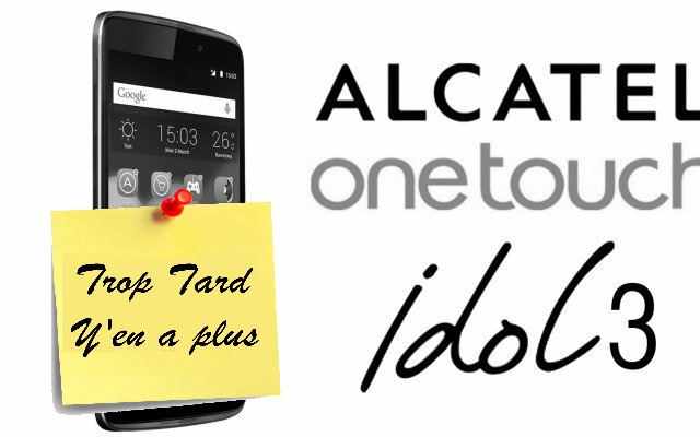 Smartphone 4G Alcatel Onetouch IDOL 3 5,5 Pouces à 149€ (...)