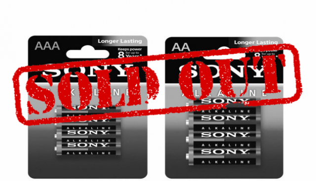 PACK 60 PILES SONY , 32 LR06 AA et 28 LR03 AAA pour 20€ (...)