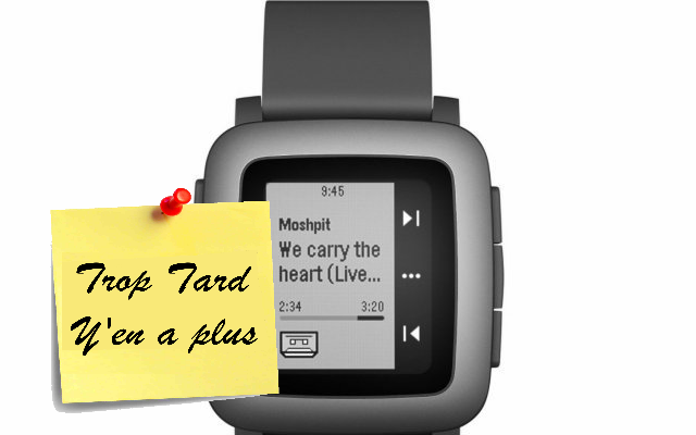 Montre Smartwatch Pebble Time écran Couleur à moins de (...)