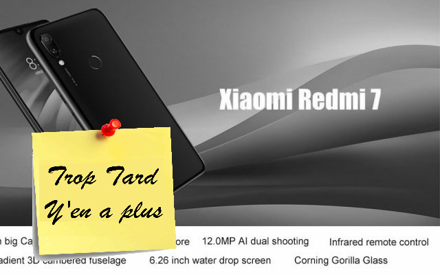 Xiaomi Redmi 7 version GLOBALE, 6,26 pouces, Snapdragon (...)