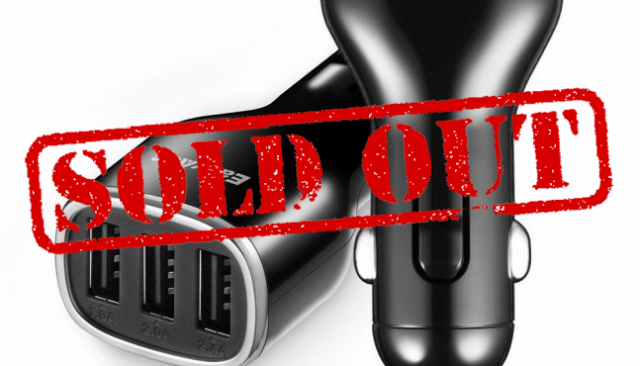 Chargeur Allume-cigare EasyAcc 3-Ports USB 7€99