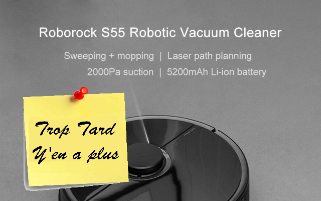 l'aspirateur robot laveur ROBOROCK S55 / Xiaomi Mi Robot (...)