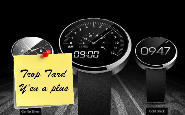 Jolie montre ZTE W01 Smart Watch à 39€11