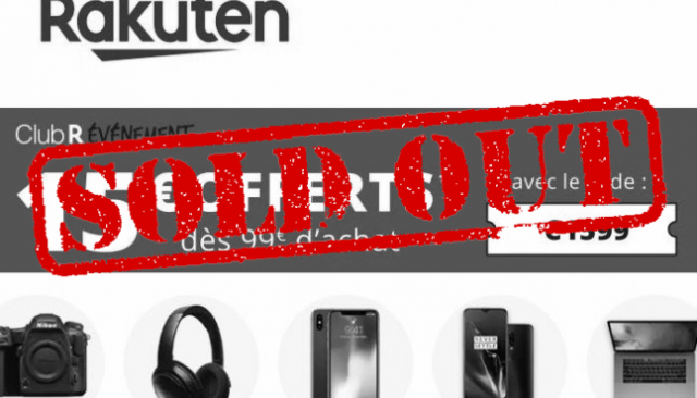 Rakuten, 15€ de réduction dès 99€ d'achat tout le week-end (...)