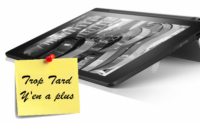 Tablette Lenovo Yoga Tab 3 8 pouces à 99€99 après (...)