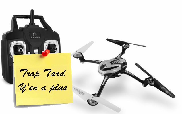 Le petit drone Novodio BlackBird caméra HD et retour (...)