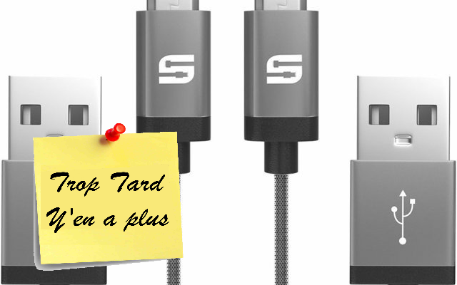 Pack 2 câbles Micro USB Nylon tressé Syncwire à (...)