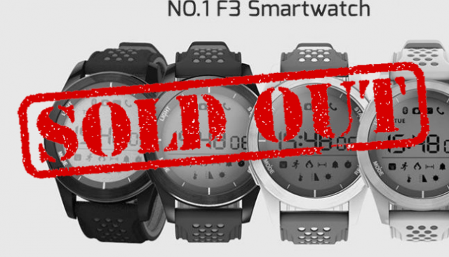 Smartwatch No.1 F3, 1 an d'autonomie blanche bleue à (...)