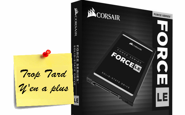 Disque SSD Corsair Force Series LE 240GB à 59€99 (...)