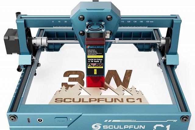 SCULPFUN C1, un mini graveur laser 3W DIODE en cadre (...)