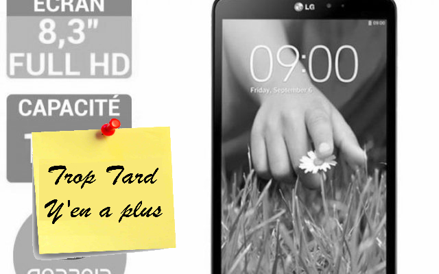 Soldes Tablette Android LG G Pad Blanche 8.3 16Go Quad (...)