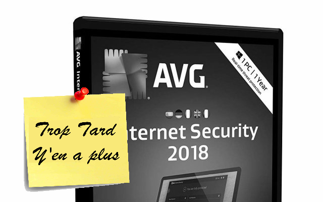 Antivirus AVG Internet Security 2018 licence PC 1 an (...)