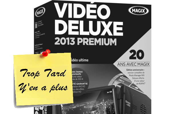 Magix Vidéo deluxe premium 2013 49€99 livré (-62%)