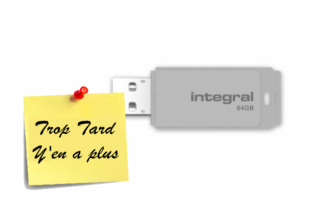 Clé USB 64GO Intégral NEON 21.99 livrée