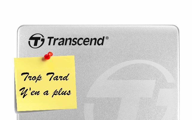 SSD 120GO Transcend TS120GSSD220S SATA III à 38EUR99 (...)