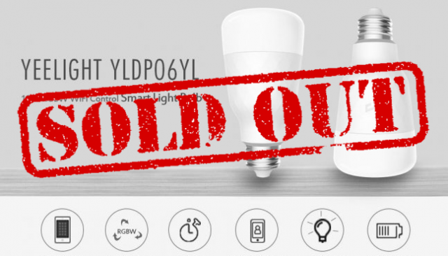 Ampoule connectée Xiaomi Yeelight E27, Wifi compatible (...)