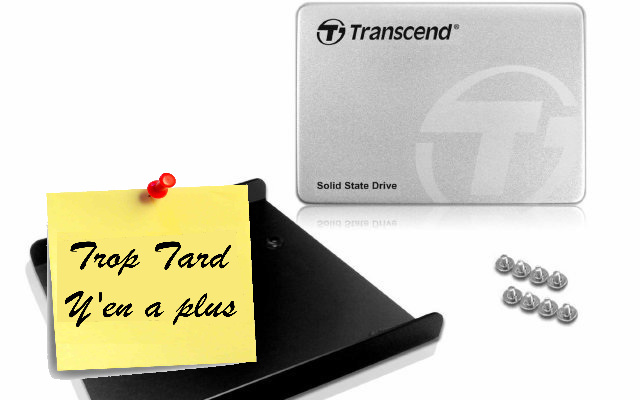 Transcend SSD SATA III 256 Go 2,5'' avec Adaptateur 3,5'' (...)