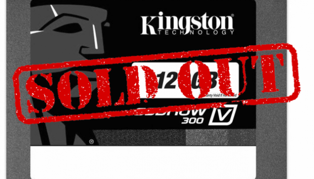 Disque SSD Kingston SSDNow V300 120GO 59€90 en vente (...)