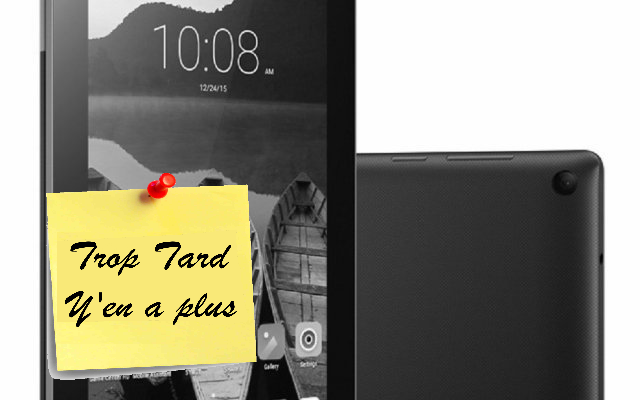 Tablette Lenovo TAB 3 710F, 7 pouces, Quatre coeurs (...)
