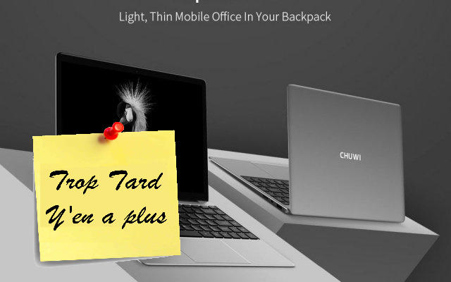 Chuwi LapBook SE Notebook, Gemini Lake N4100, 4GO/64GO (...)