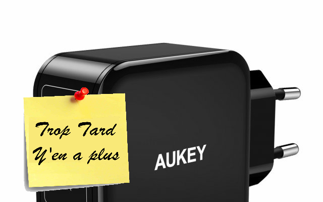 Chargeur USB Aukey charge rapide intelligente AiPower 2 (...)