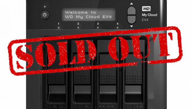 Boîtier NAS 4 baies WD My Cloud EX4 à 249€90