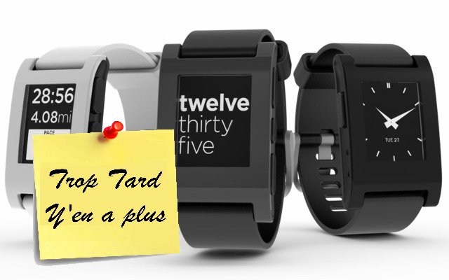 Smartwatch Pebble compatible Android et iPhone 79€90 (...)