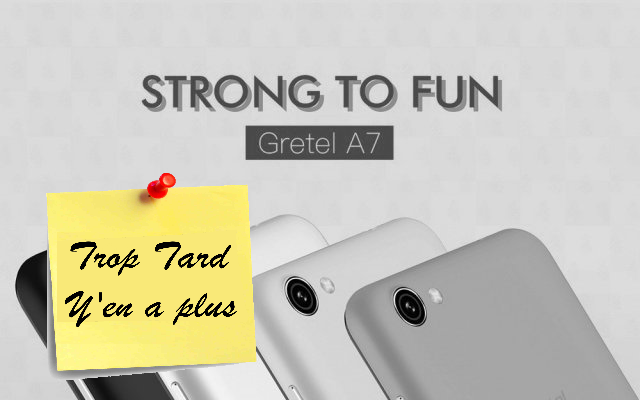 Smartphone 3G Gretel A7, 4,7 pouces Android 6, 5 (...)