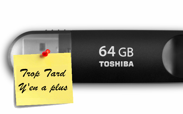 Clé USB 64 Go Toshiba Trans Memory-MX à 18€99 livrée