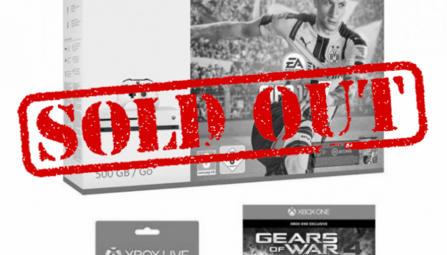 Pack Xbox One S 500Go + FIFA 17, Gears of War 4 et (...)