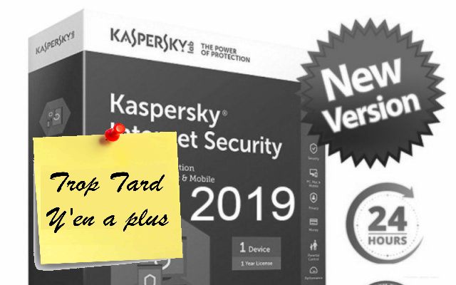 Kaspersky Internet Security 2019, évolutif 2020 à (...)
