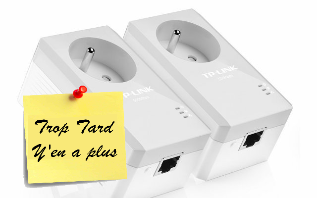 Pack de 2 Mini Adaptateurs TP-LINK CPL 500 Mbps , prise (...)