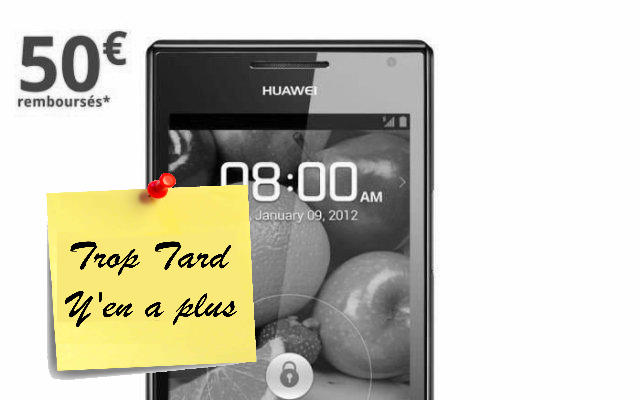 Smartphone 4,3" Huawei Ascend P1 Blanc à 99.99€ (...)