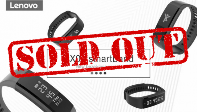 Lenovo HX06, bracelet d'activité Smartband à 12€18